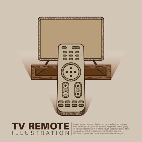 Tv Remote Illustratie vector