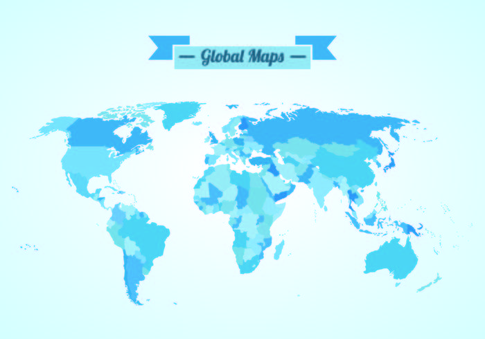 Vector van globale kaarten