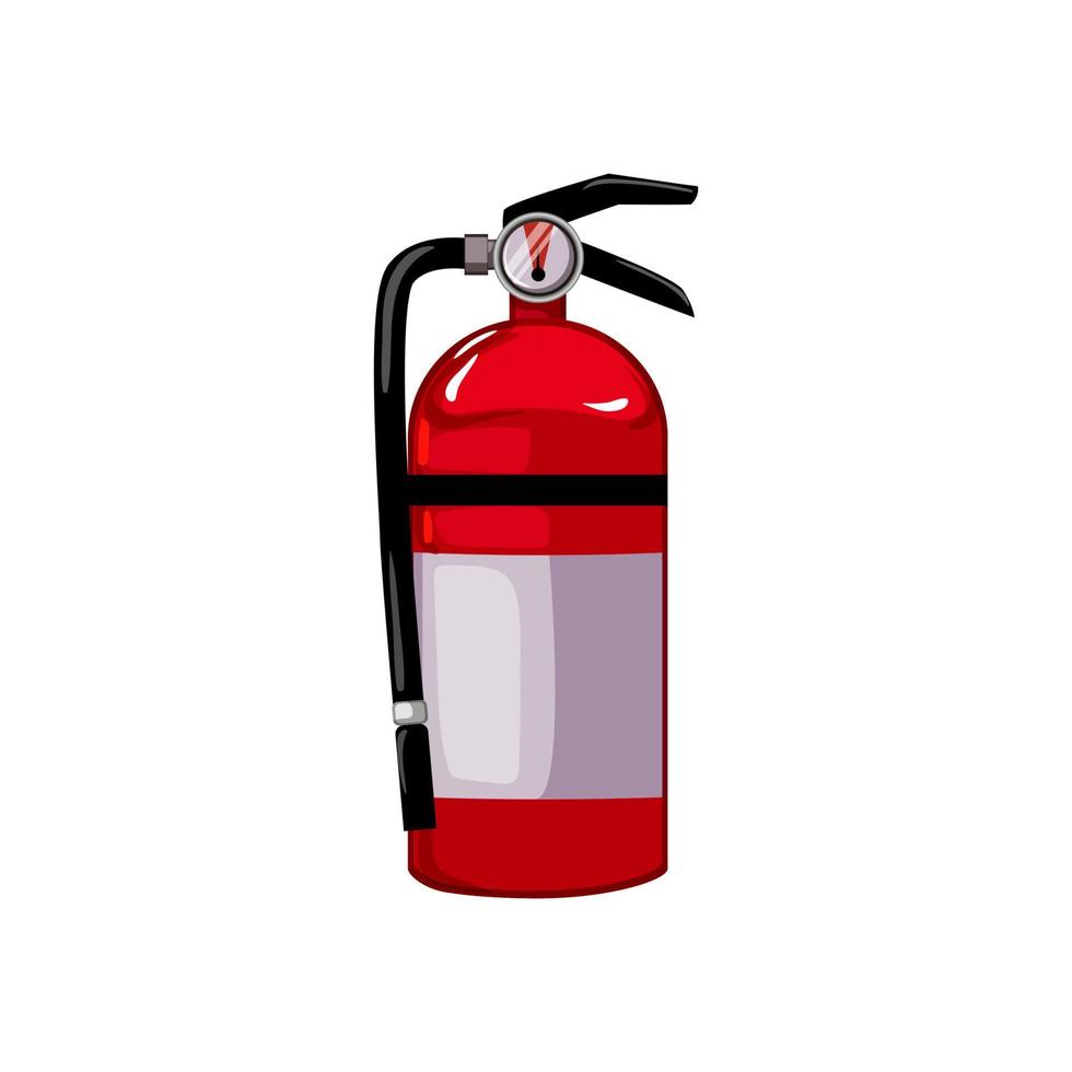 bescherming brand brandblusser tekenfilm vector illustratie