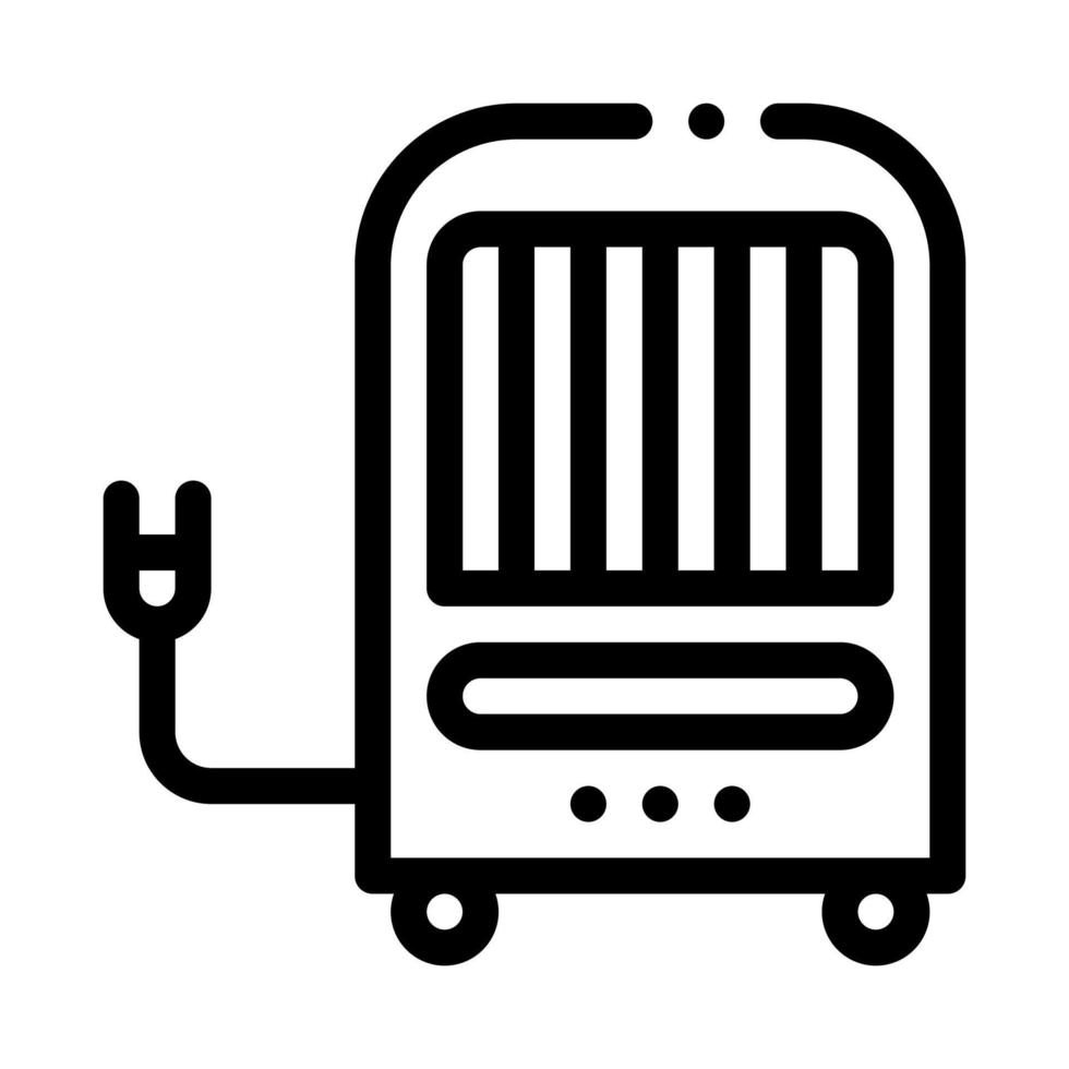 portatief lucht klimaat systeem Aan rollen vector