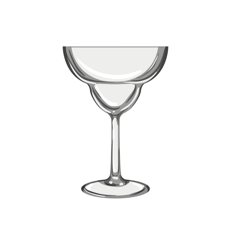 alcohol cocktail bril tekenfilm vector illustratie