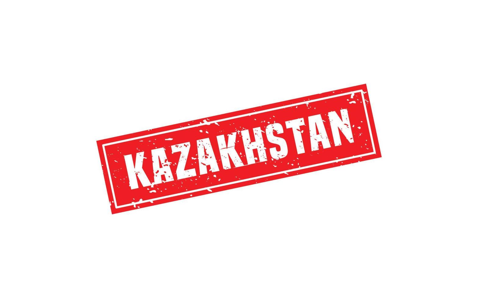 Kazachstan postzegel rubber met grunge stijl Aan wit achtergrond vector