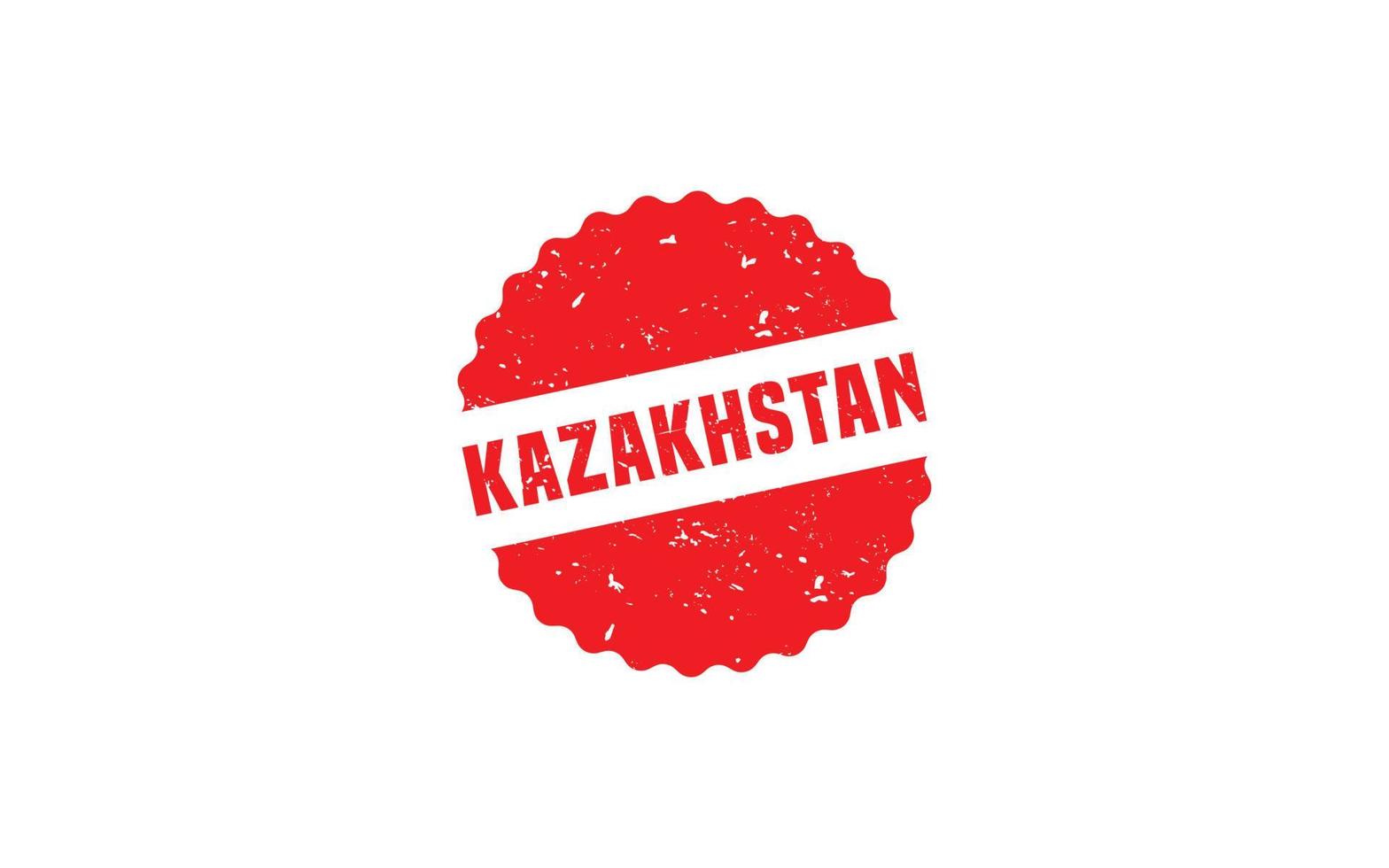 Kazachstan postzegel rubber met grunge stijl Aan wit achtergrond vector