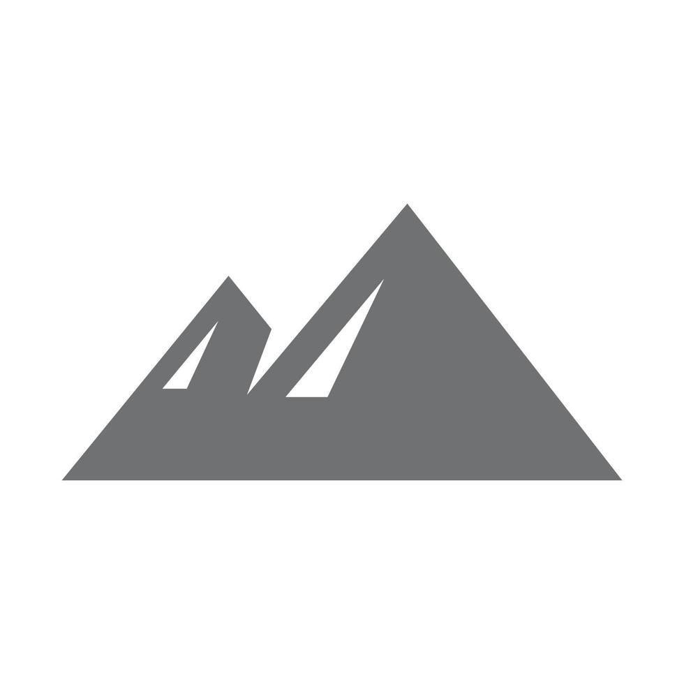monteren logo vector teken. berg natuur landschap logo combineren met heuvel icoon en sjabloon