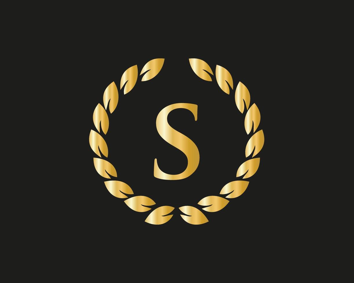 brief s luxe logo sjabloon in vector voor restaurant, royalty, boetiek, cafe, hotel, heraldisch, sieraden en mode identiteit