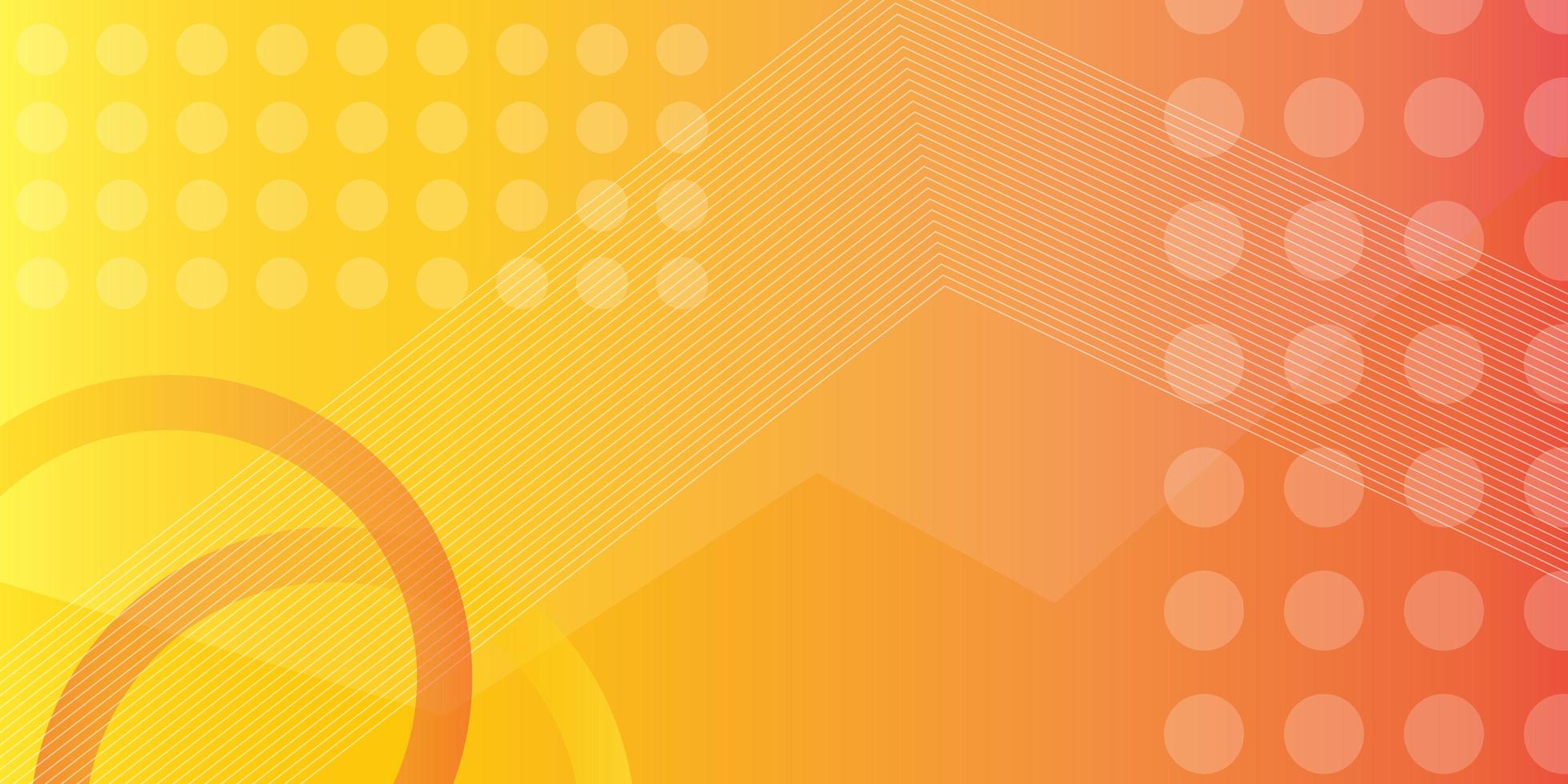 moderne geometrische abstracte achtergrond verpakt in oranje kleur vector