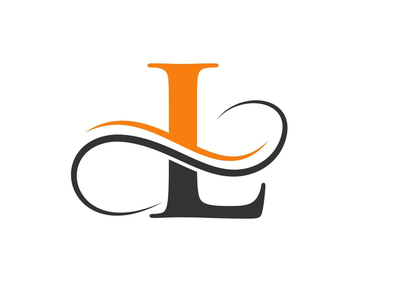 eerste brief l logo ontwerp sjabloon vector