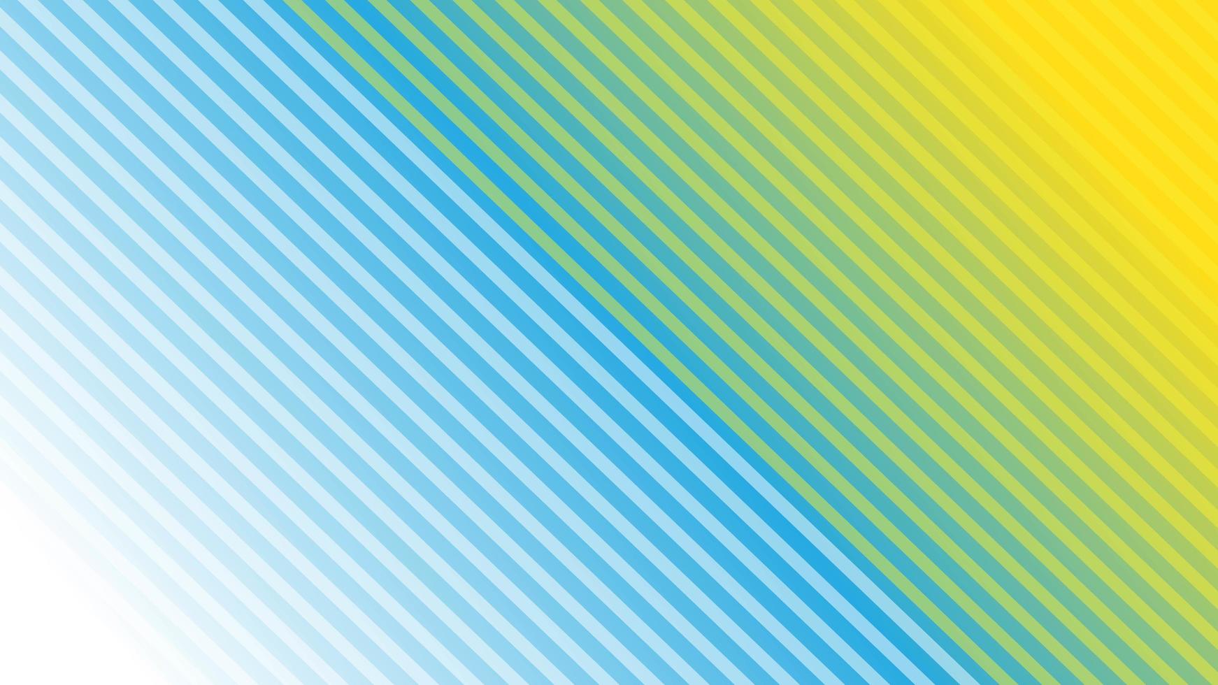 diagonale strepen abstract met blauwe en gele gradatie vector