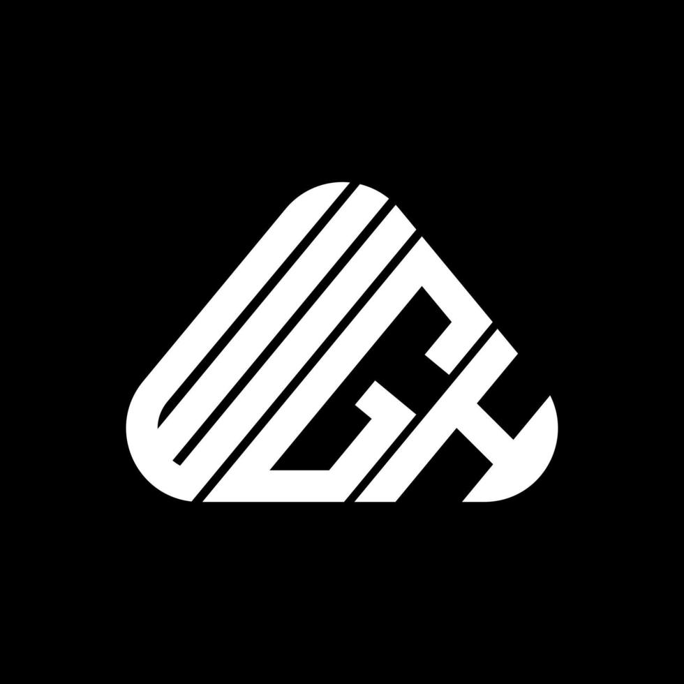wgh brief logo creatief ontwerp met vector grafisch, wgh gemakkelijk en modern logo.