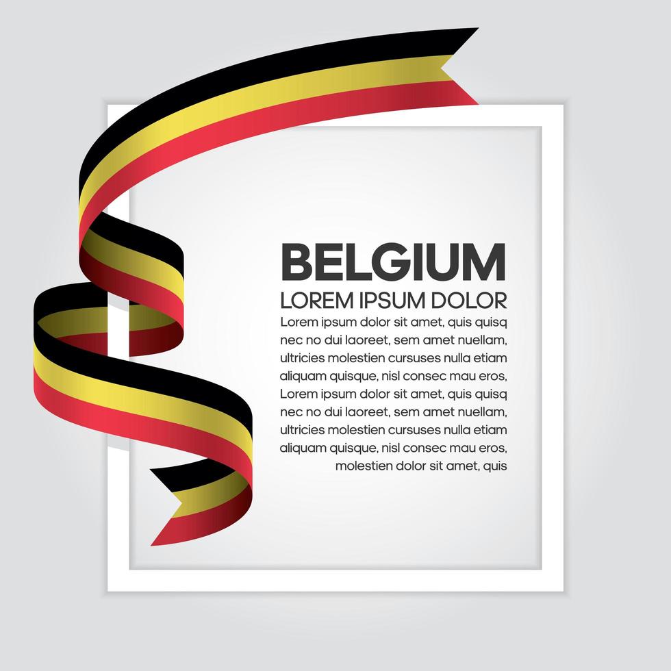 België abstract golfvlag lint vector