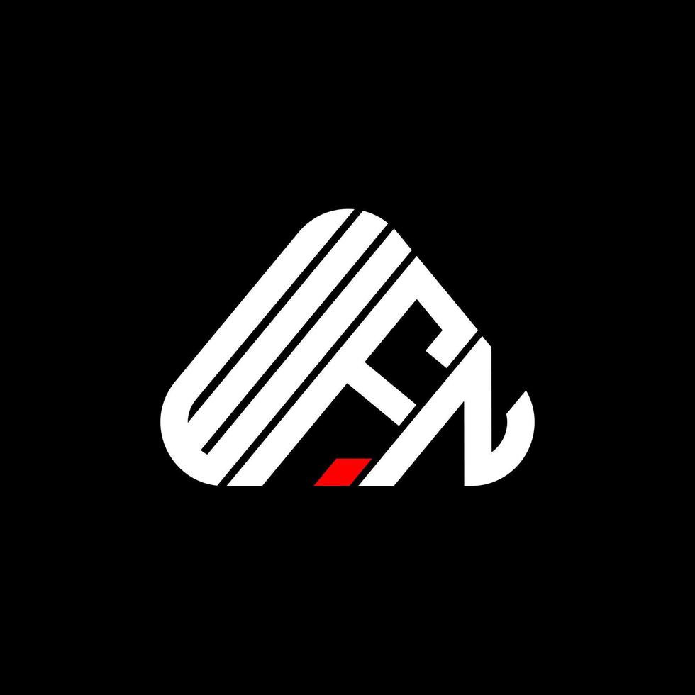 wfn brief logo creatief ontwerp met vector grafisch, wfn gemakkelijk en modern logo.