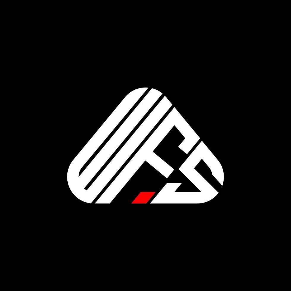 wfs brief logo creatief ontwerp met vector grafisch, wfs gemakkelijk en modern logo.