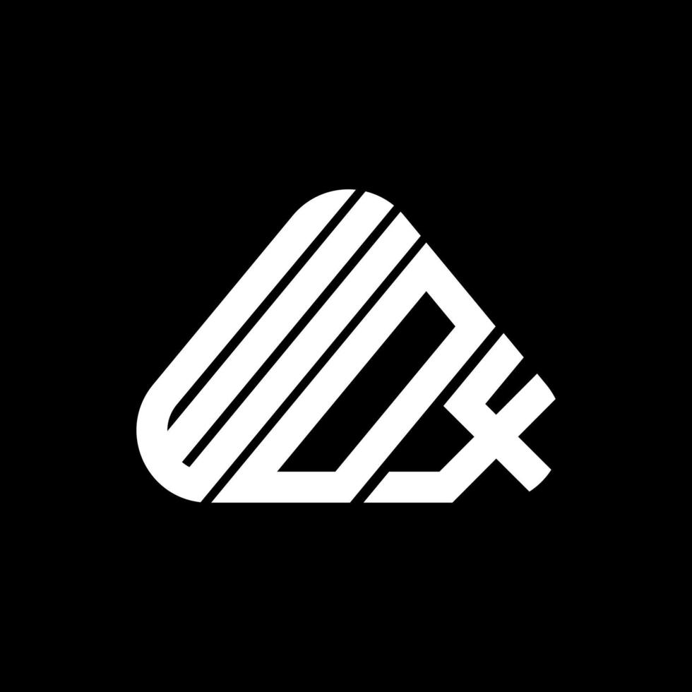 wox brief logo creatief ontwerp met vector grafisch, wox gemakkelijk en modern logo.