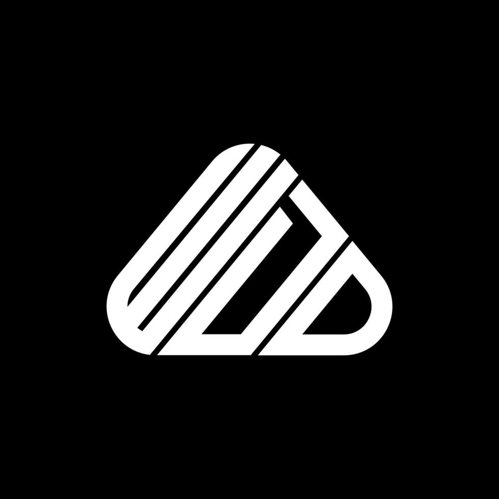 wdd brief logo creatief ontwerp met vector grafisch, wdd gemakkelijk en modern logo.