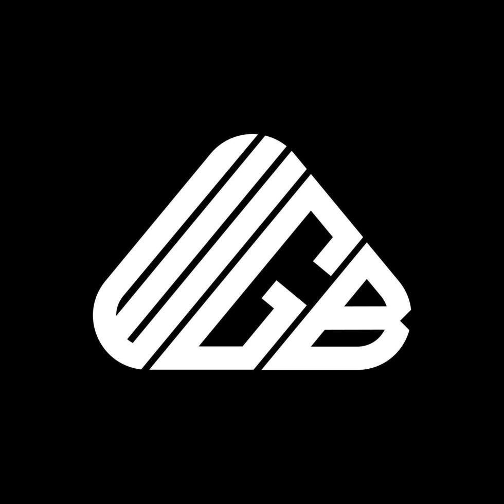 wgb brief logo creatief ontwerp met vector grafisch, wgb gemakkelijk en modern logo.