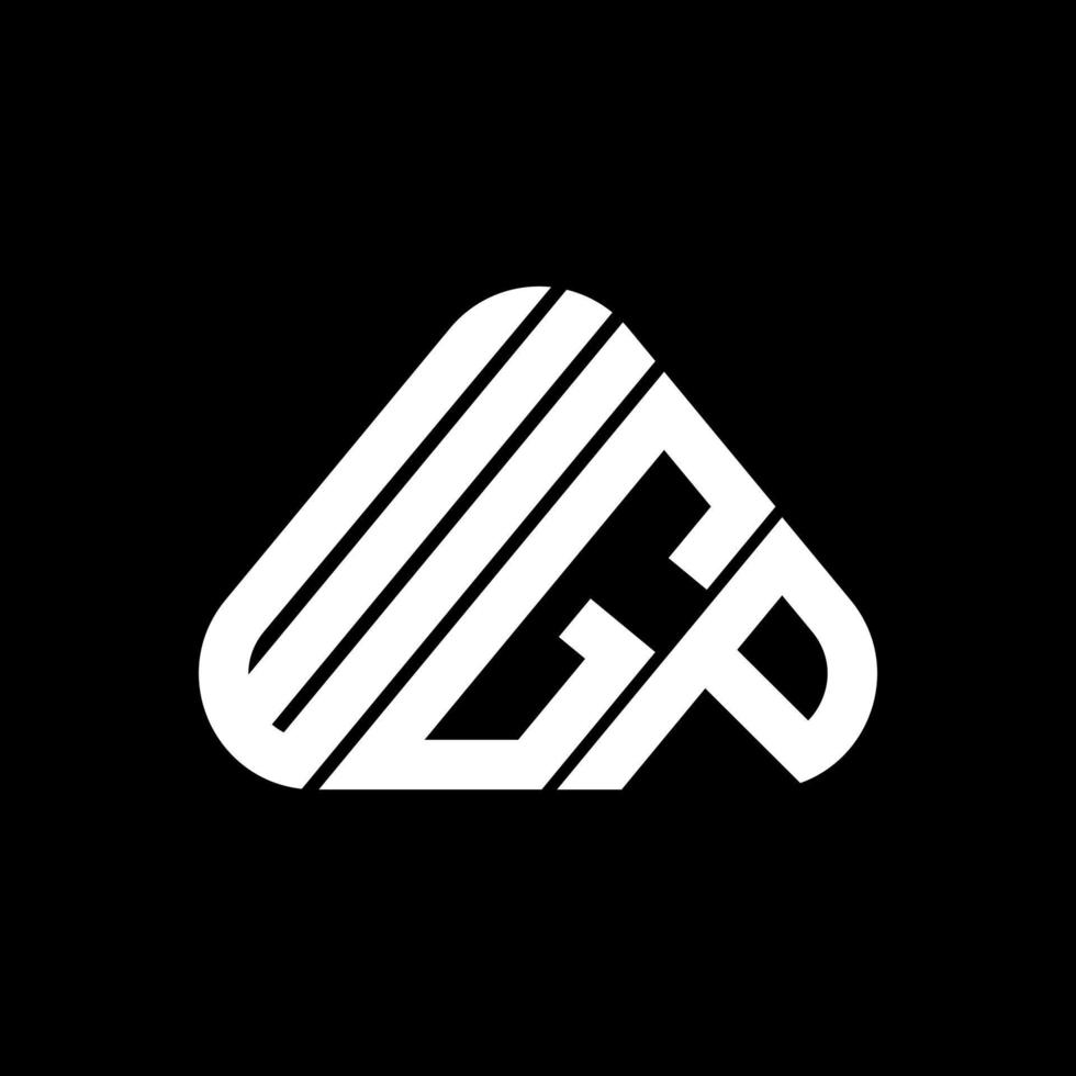 wgp brief logo creatief ontwerp met vector grafisch, wgp gemakkelijk en modern logo.
