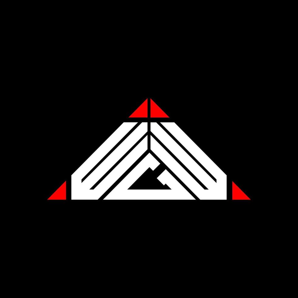 wgw brief logo creatief ontwerp met vector grafisch, wgw gemakkelijk en modern logo.