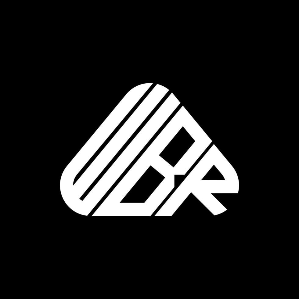 wbr brief logo creatief ontwerp met vector grafisch, wbr gemakkelijk en modern logo.