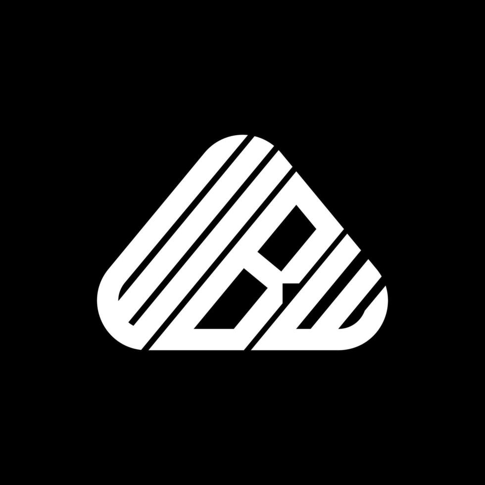 wbw brief logo creatief ontwerp met vector grafisch, wbw gemakkelijk en modern logo.