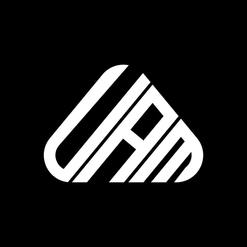 uam brief logo creatief ontwerp met vector grafisch, uam gemakkelijk en modern logo.