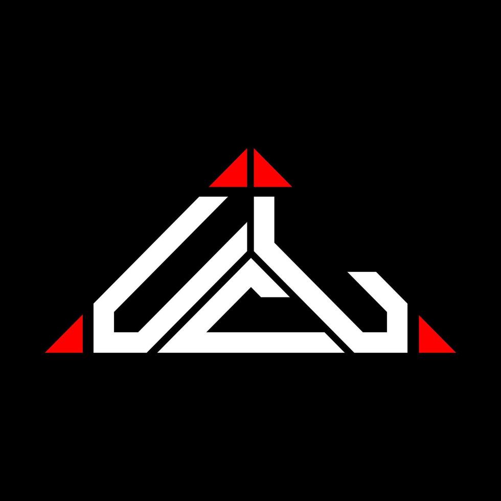 ucl brief logo creatief ontwerp met vector grafisch, ucl gemakkelijk en modern logo.