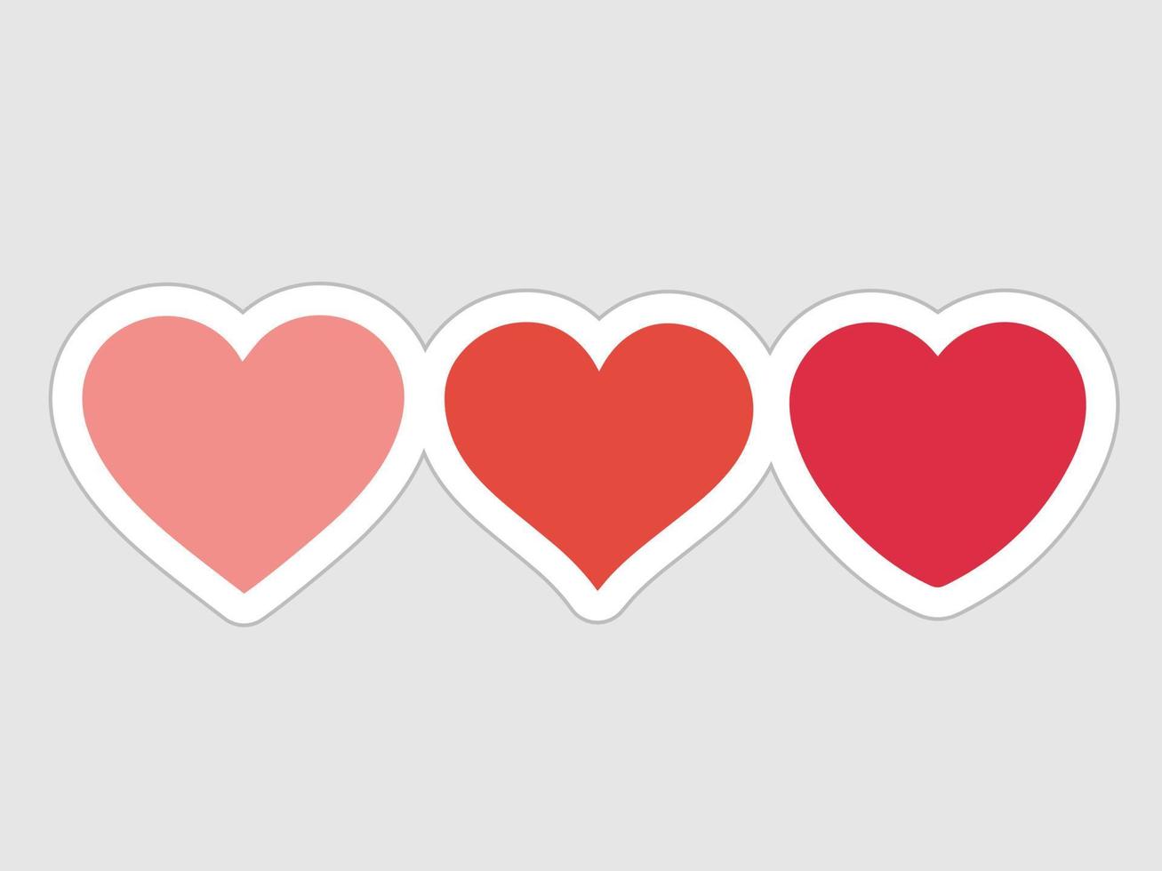 vector illustratie harten in divers stijlen