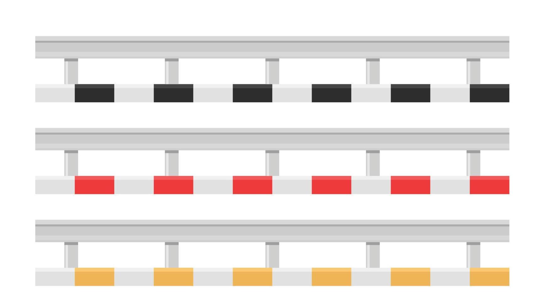 langs de weg vector. vrij ruimte voor tekst. behang. kopiëren ruimte. hek vector. vector