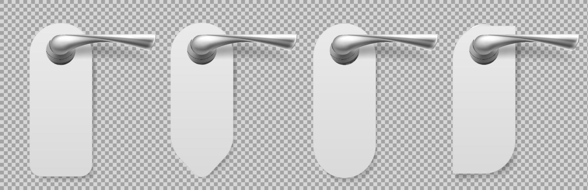 deur handvatten met hangers verschillend vormen vector