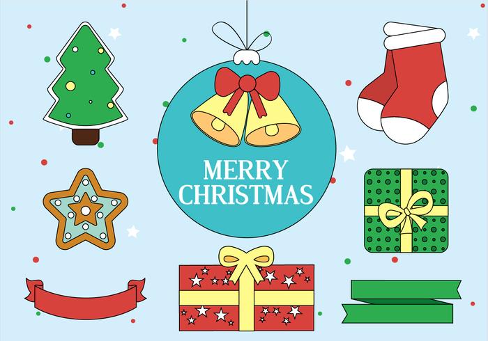 Gratis Kerst Vector Illustratie Elements