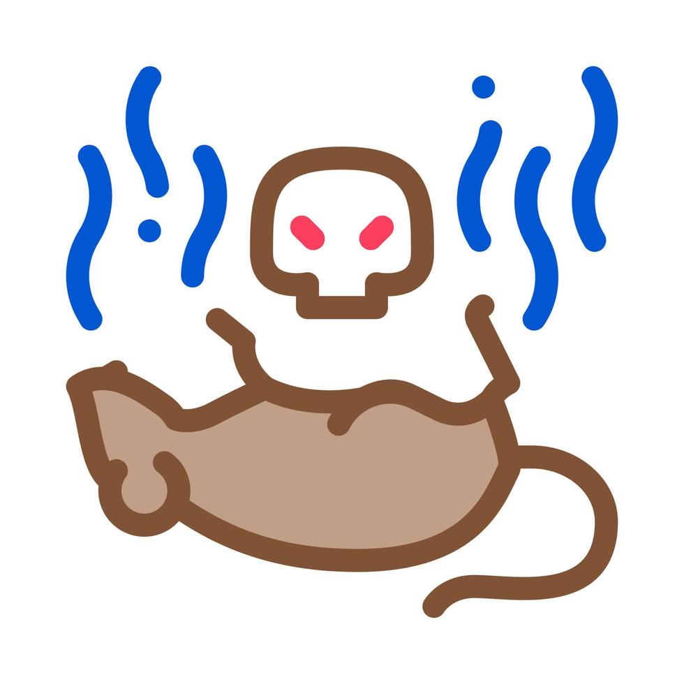 Rat dood icoon vector schets illustratie