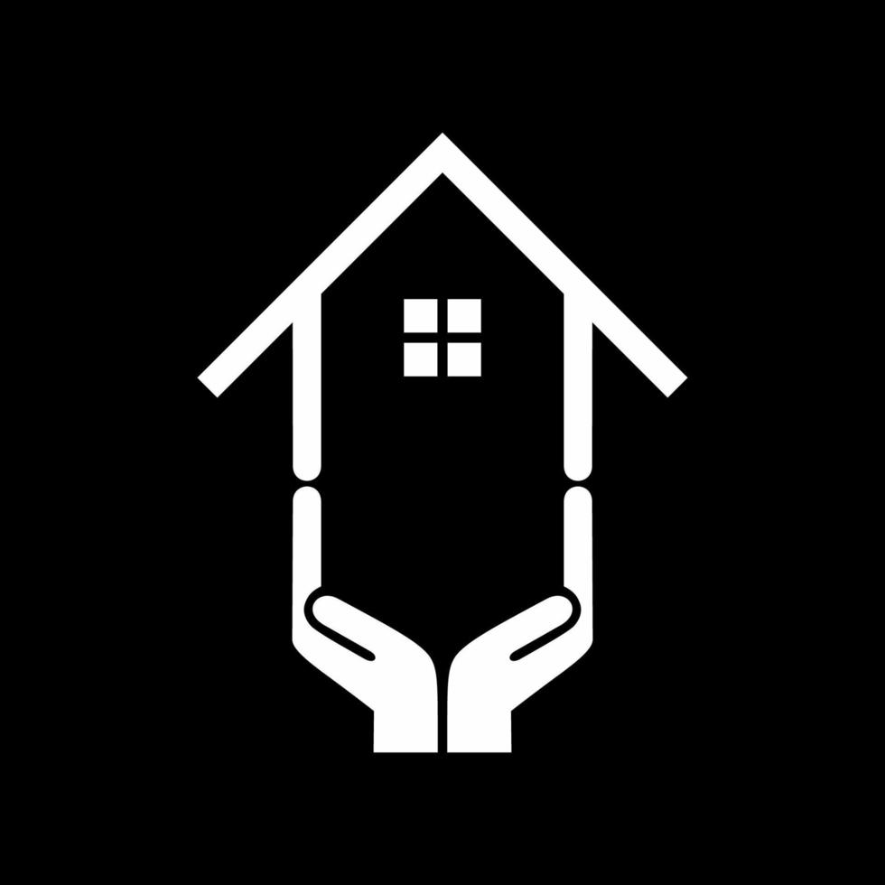 huis Aan hand- icoon symbool. droom huis illustratie voor logo, appjes, website of grafisch ontwerp element. vector illustratie