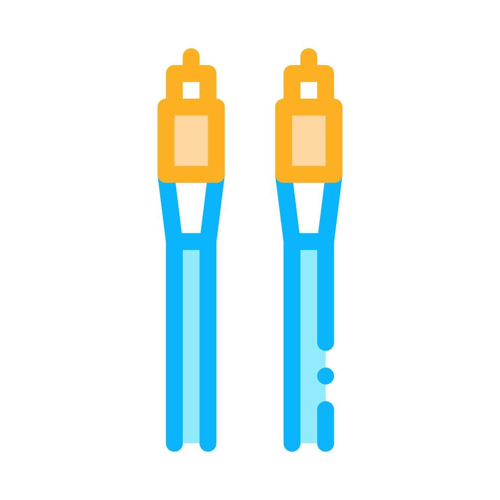kabels optisch vezel kleur icoon vector illustratie