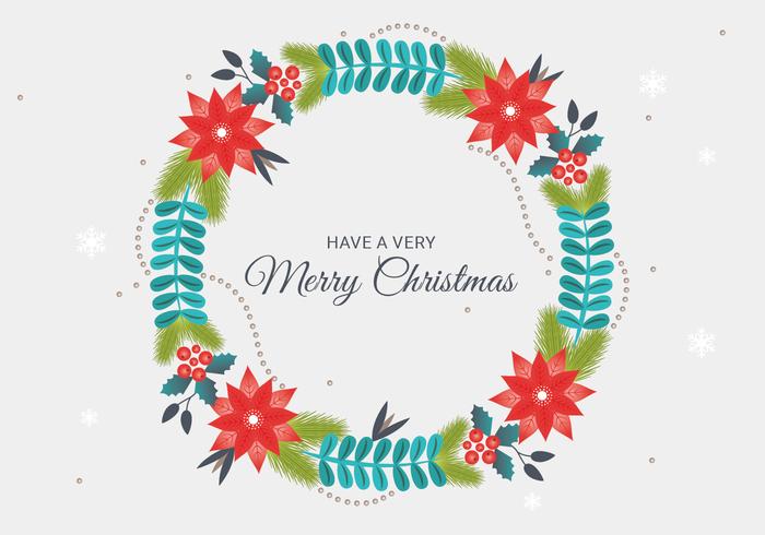 Gratis Vector Christmas krans