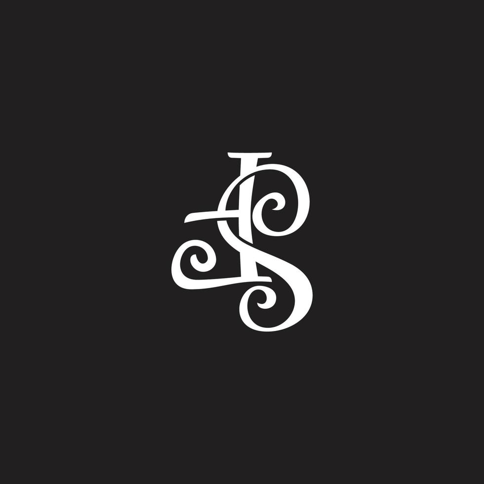 brieven ts spiraal lint gemakkelijk logo vector
