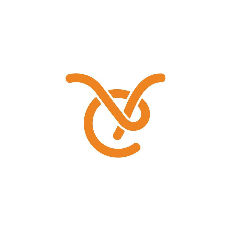 brief ve draad lijn abstract logo vector