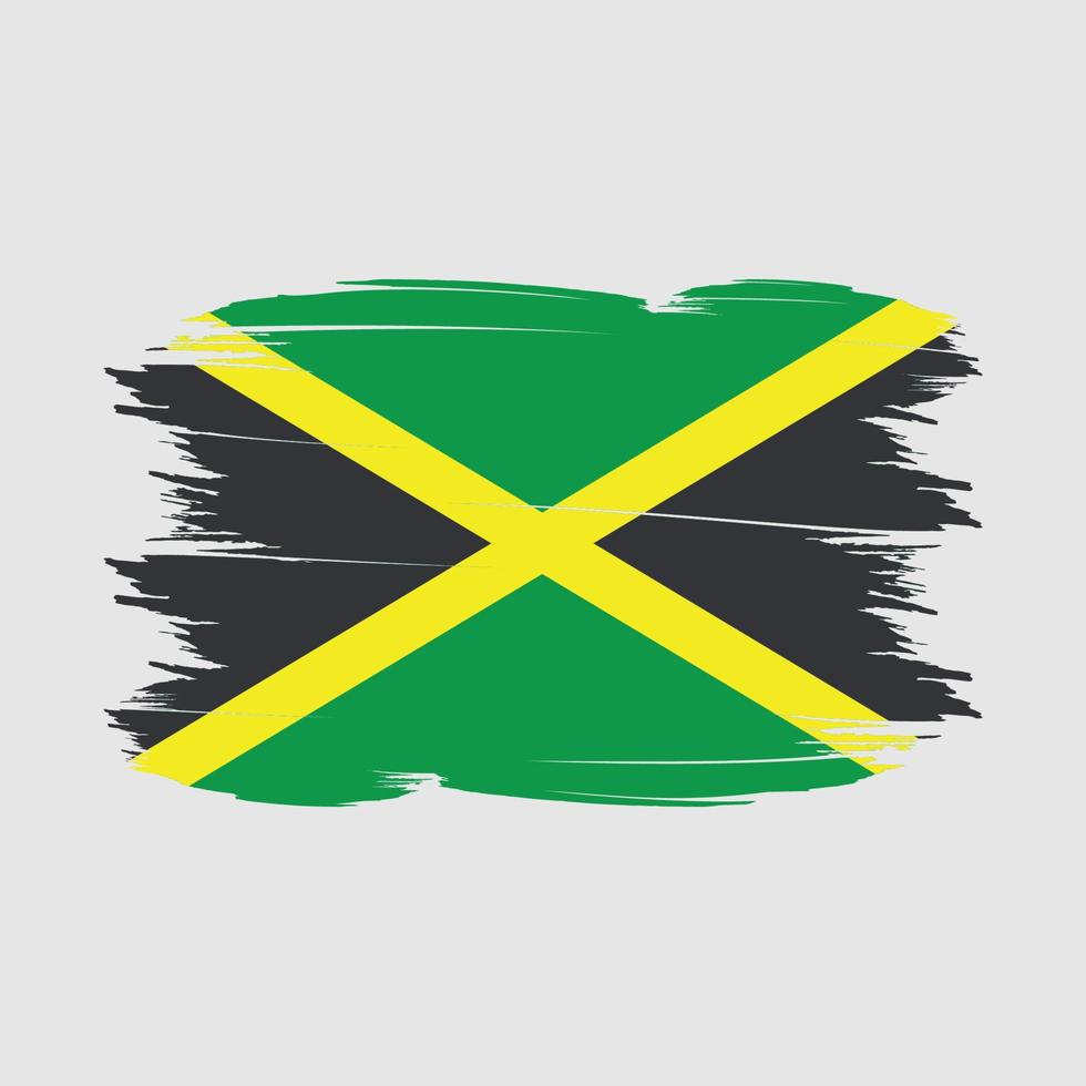 Jamaica vlag borstel vector illustratie