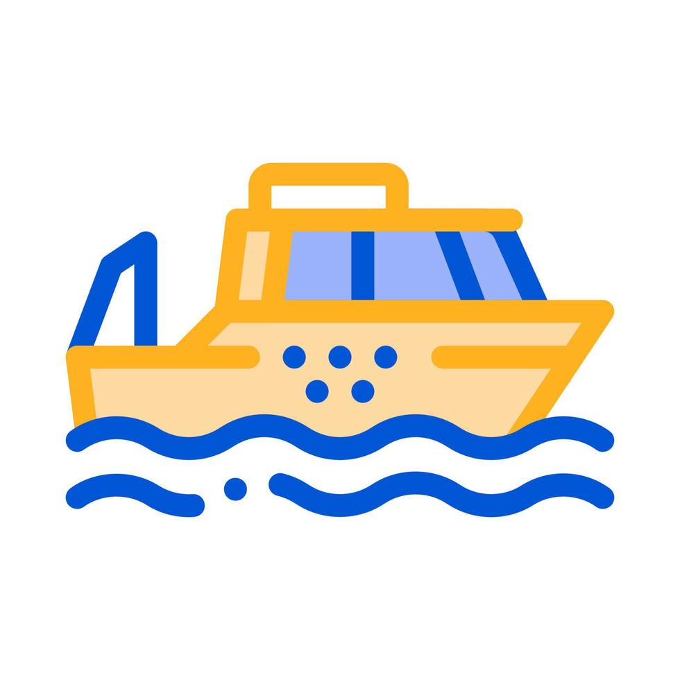 openbaar vervoer water taxi vector dun lijn icoon