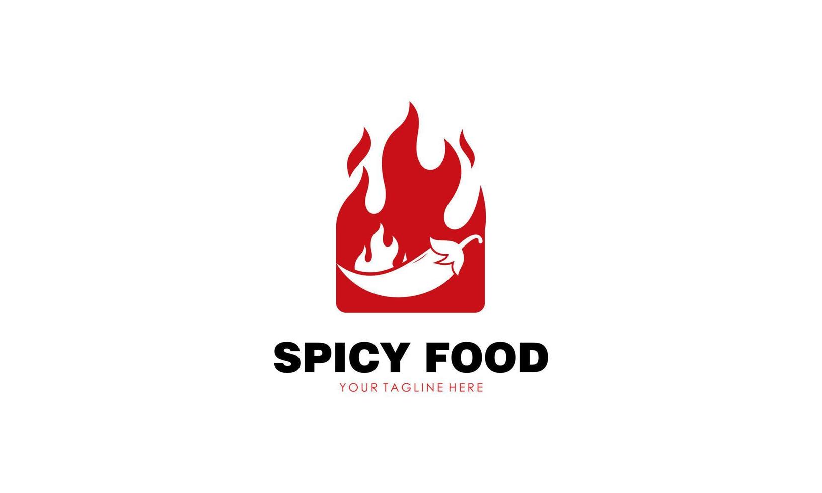 pittig voedsel logo ontwerp vector