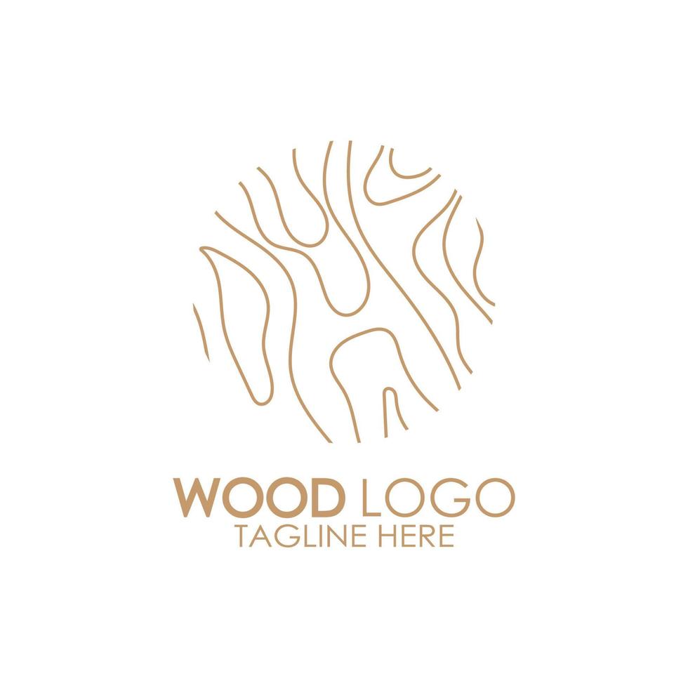 hout logo sjabloon icoon illustratie ontwerp vector, gebruikt voor hout fabrieken, hout plantages, log verwerken, hout meubilair, hout magazijnen met een modern minimalistische concept vector