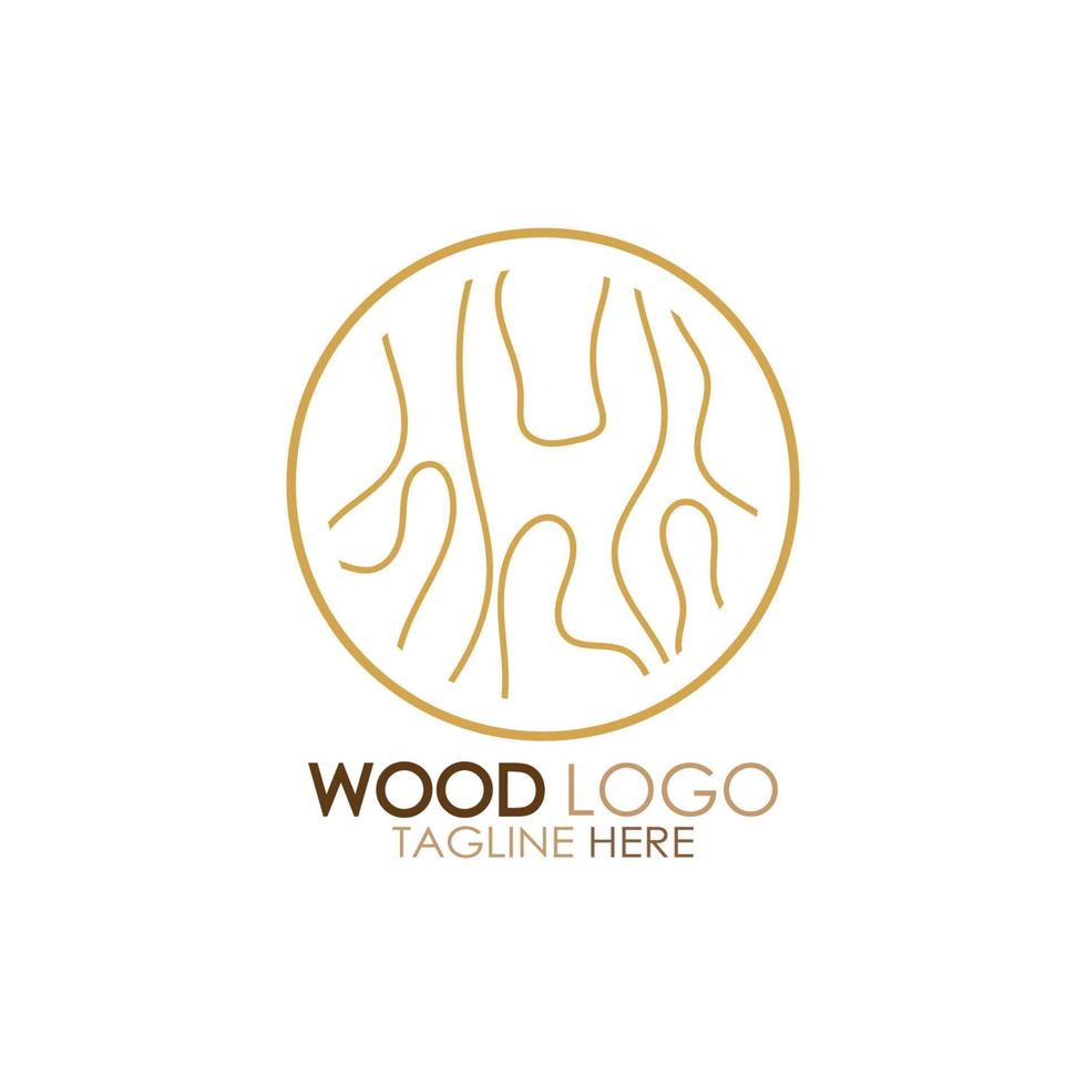 hout logo sjabloon icoon illustratie ontwerp vector, gebruikt voor hout fabrieken, hout plantages, log verwerken, hout meubilair, hout magazijnen met een modern minimalistische concept vector