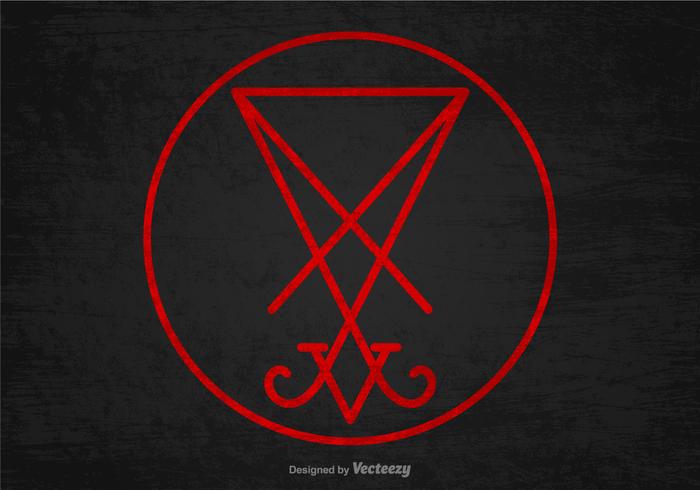 Sigil van Satan symbool Vector