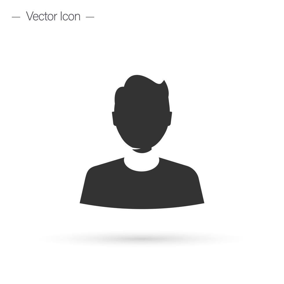 Mens icoon. gebruiker symbool. geïsoleerd vector illustratie.