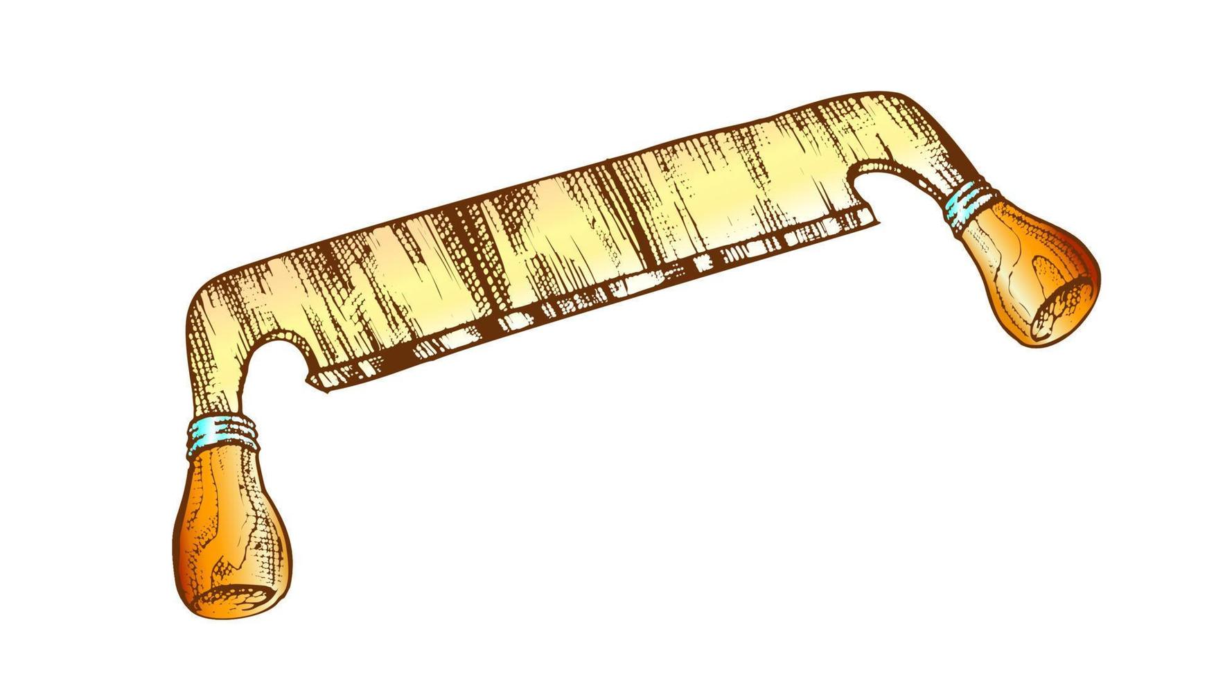 kleur scheren mes snijwerk gereedschap voor houten bord vector