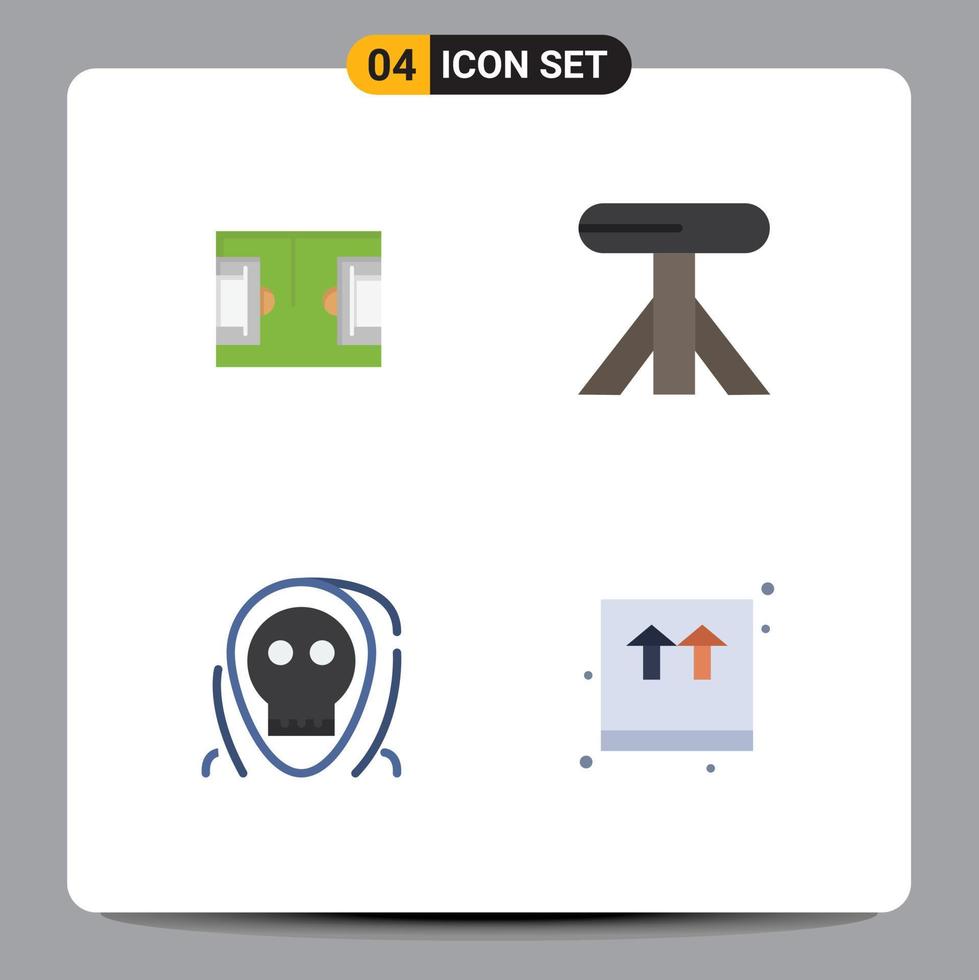 4 gebruiker koppel vlak icoon pak van modern tekens en symbolen van Amerikaans voetbal onheil voetbal tafel monster bewerkbare vector ontwerp elementen