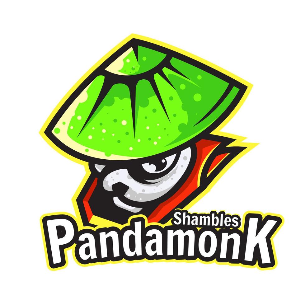 panda esport logo sjabloon vector