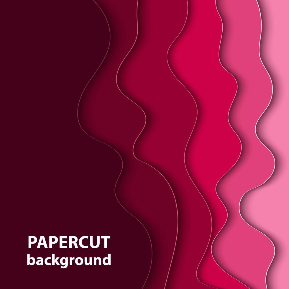 vector achtergrond met magenta roze kleurrijk papier besnoeiing vormen. 3d abstract papier kunst stijl, ontwerp lay-out voor bedrijf presentaties, flyers, affiches, afdrukken, decoratie, kaarten, brochure