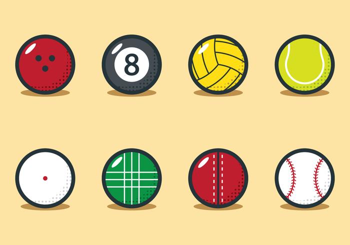 Sportbal Set vector