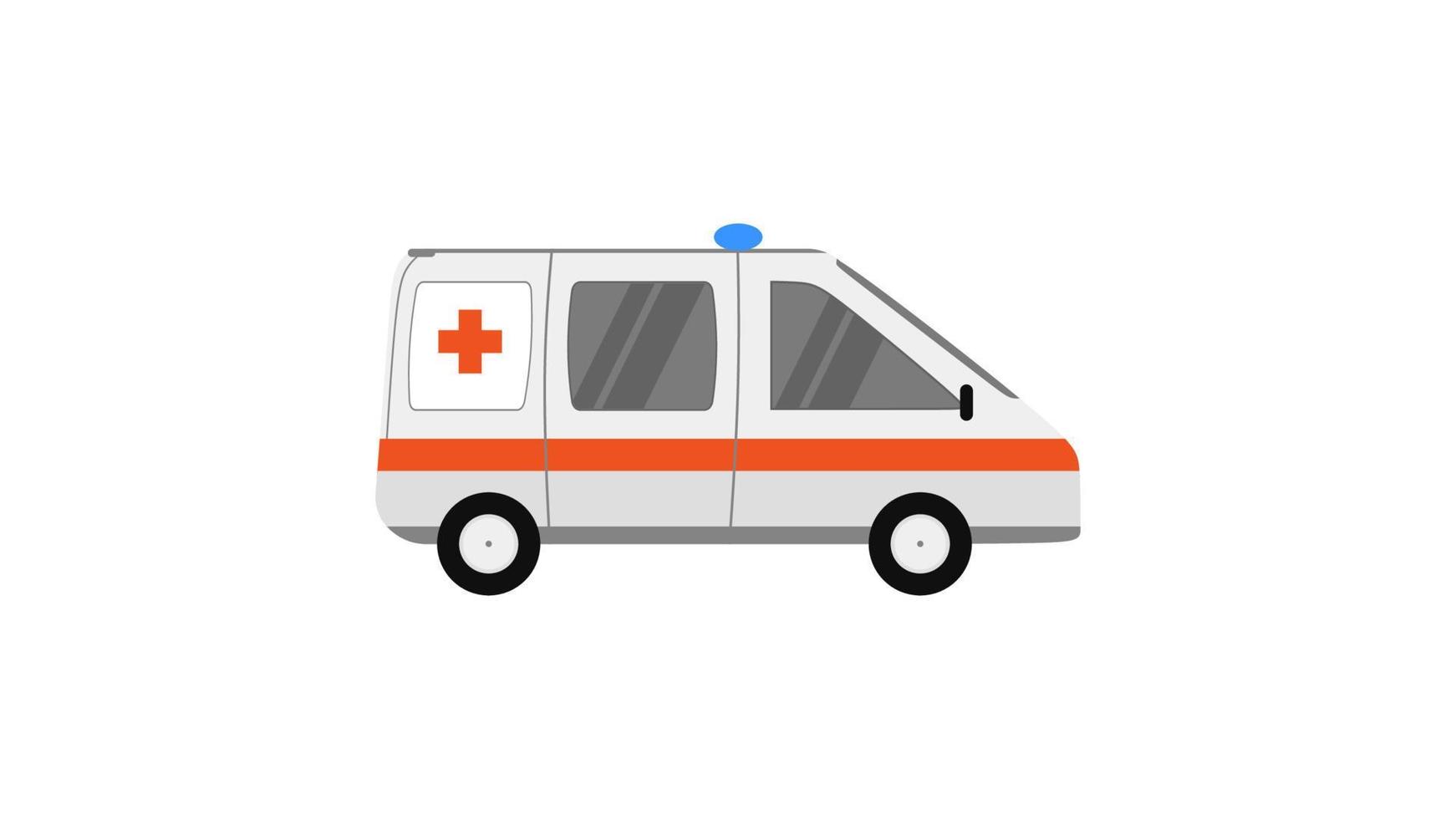 wit ambulance element geïsoleerd Aan wit achtergrond. vector