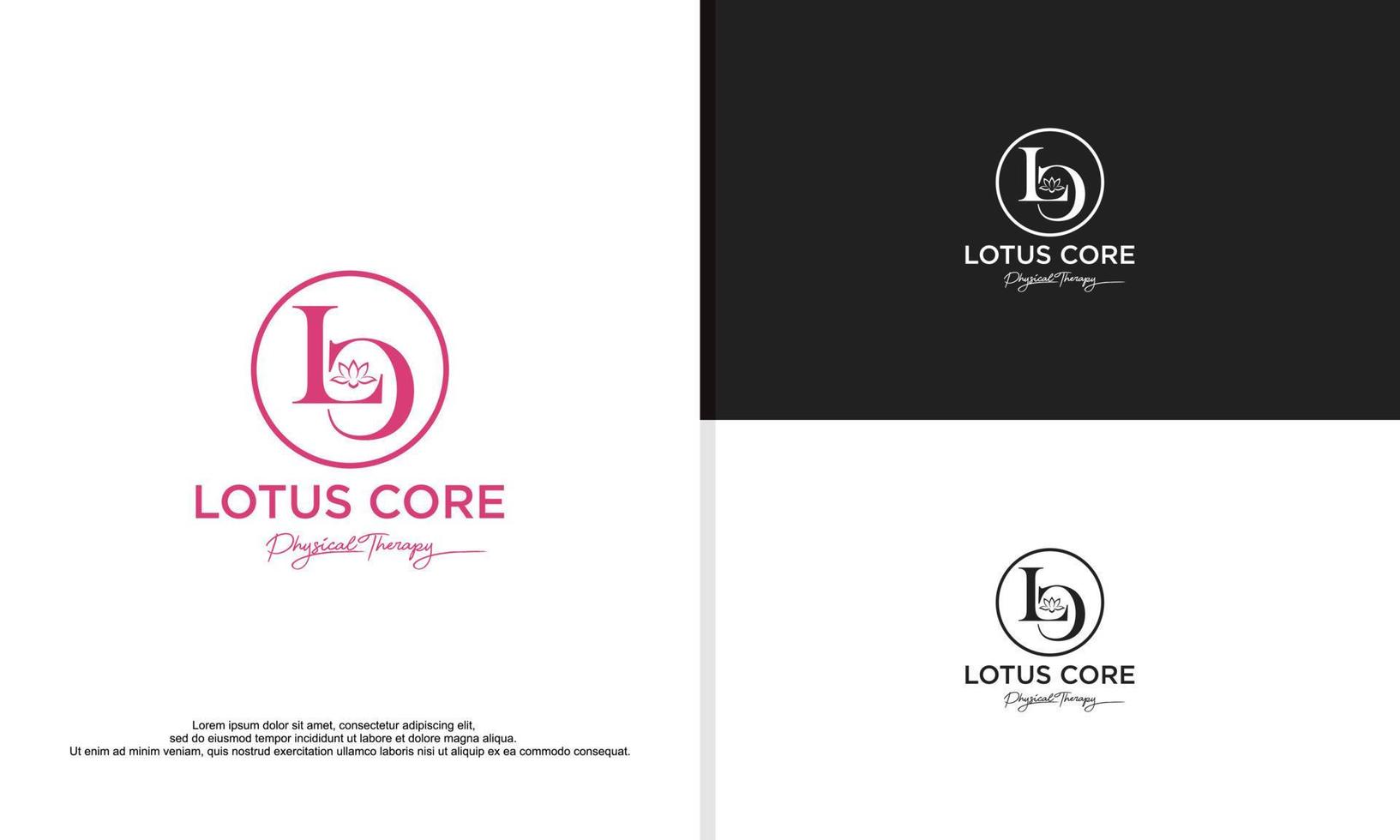 logo illustratie vector grafisch van logotype l en c combineren met lotus.