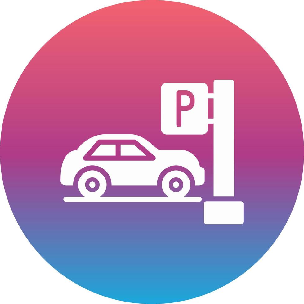 auto parkeren vector icon